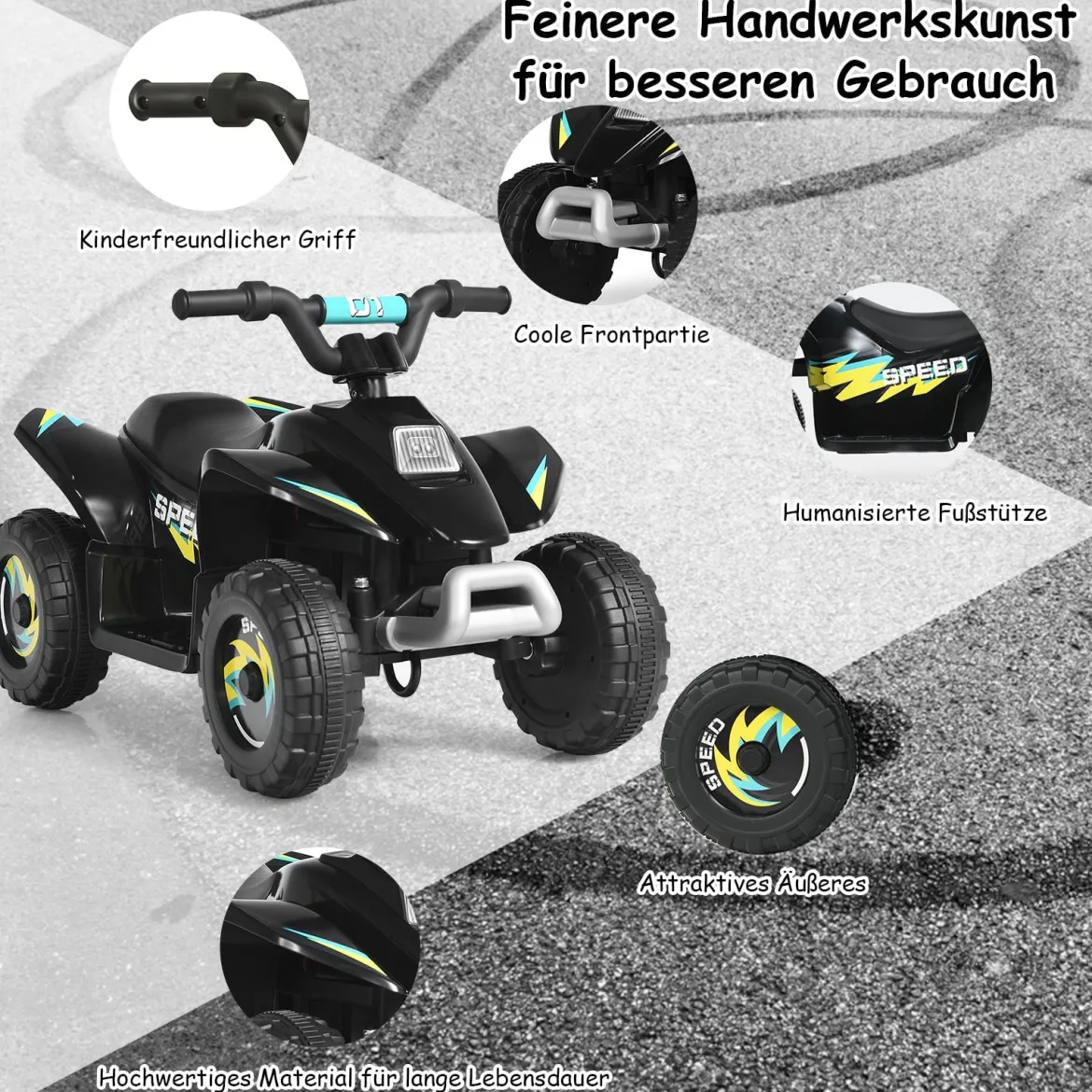 Elektroauto für Kinder Elektro Kinderquad Kindermotorrad 73 x 40 x 44,5 cm