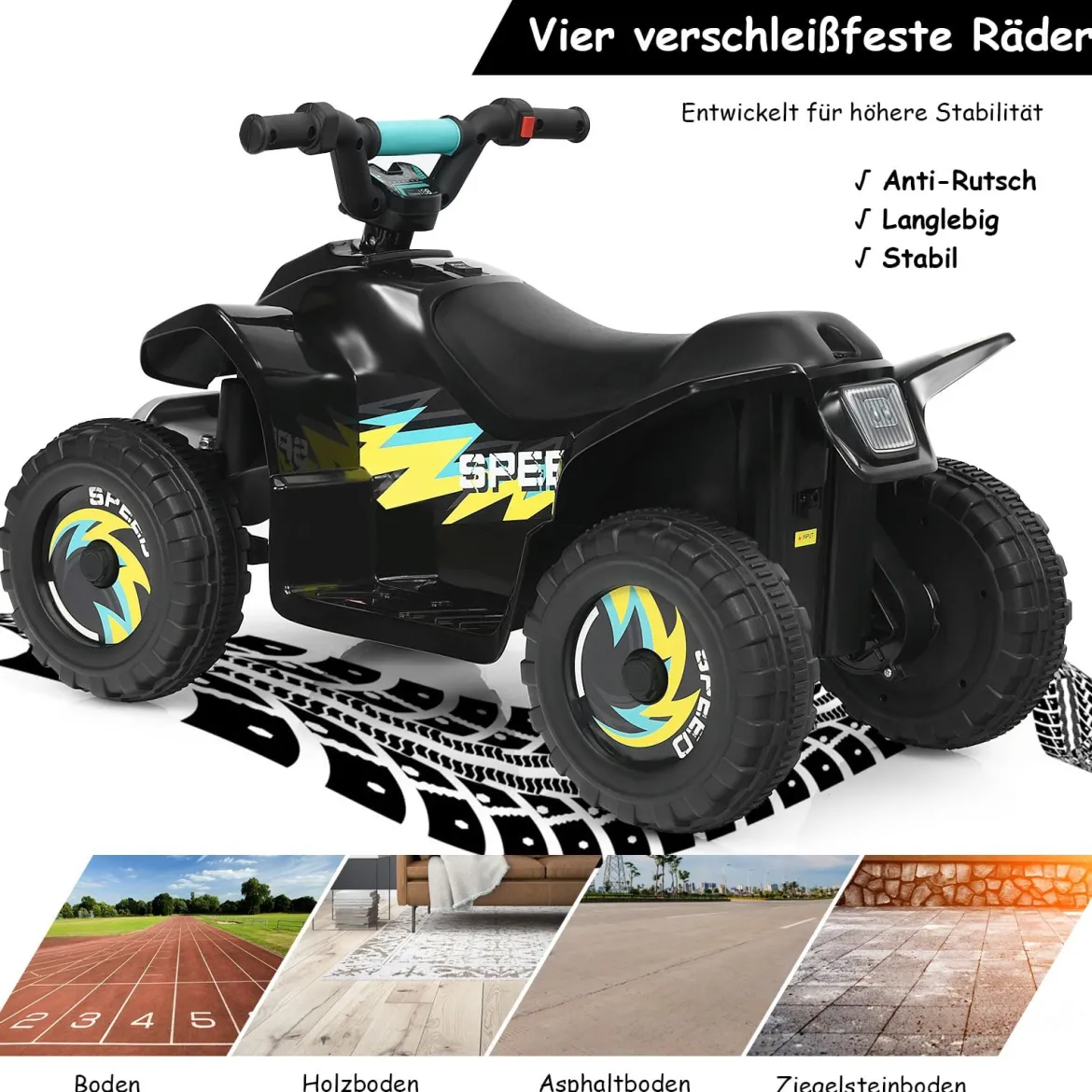 Elektroauto für Kinder Elektro Kinderquad Kindermotorrad 73 x 40 x 44,5 cm