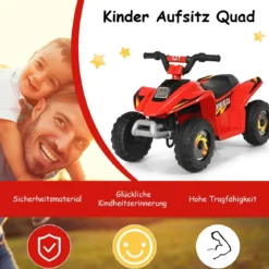 Elektroauto für Kinder Elektro Kinderquad Kindermotorrad 73 x 40 x 44,5 cm