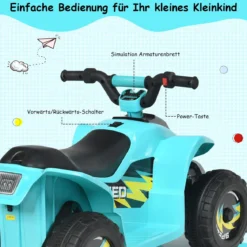 Elektroauto für Kinder Elektro Kinderquad Kindermotorrad 73 x 40 x 44,5 cm