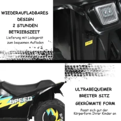 Elektroauto für Kinder Elektro Kinderquad Kindermotorrad 73 x 40 x 44,5 cm