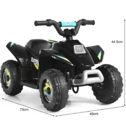 Elektroauto für Kinder Elektro Kinderquad Kindermotorrad 73 x 40 x 44,5 cm