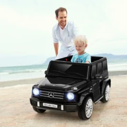 Elektroauto für Kinder Mercedes Benz G500 Kinderauto Elektro mit Fernsteuerung Schwarz