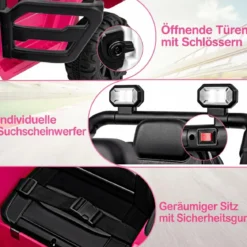 Elektrofahrzeug mit Fernsteuerung & Geländerädern & LED-Leuchten Truck