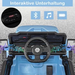 Elektrofahrzeug mit Fernsteuerung & Geländerädern & LED-Leuchten Truck