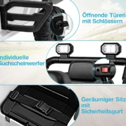 Elektrofahrzeug mit Fernsteuerung & Geländerädern & LED-Leuchten Truck