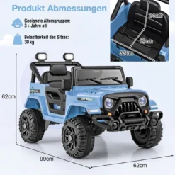 Elektrofahrzeug mit Fernsteuerung & Geländerädern & LED-Leuchten Truck