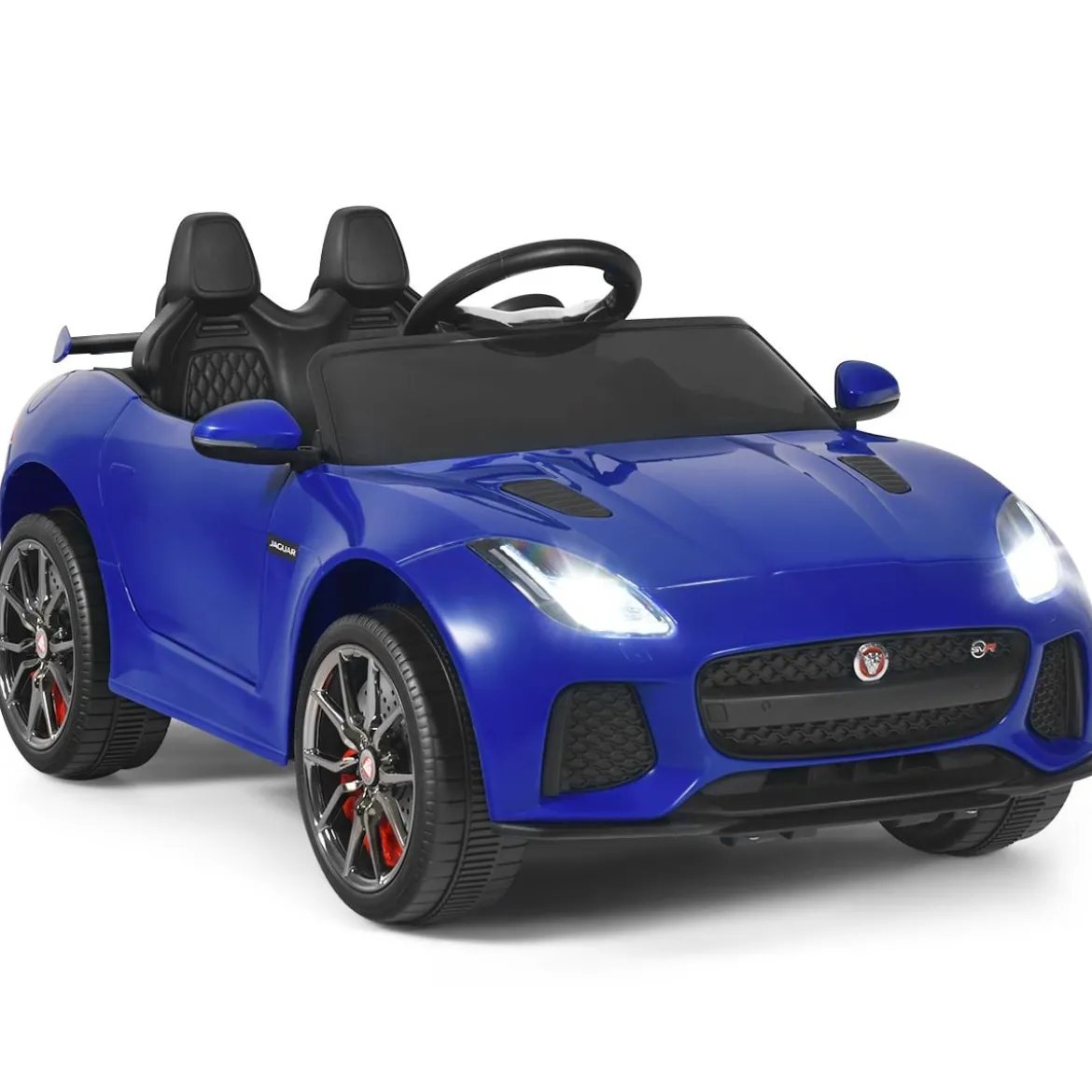 Elektro Kinderauto mit Geschichten & Musik & Hupe & Scheinwerfer & 2,4G Fernbedienung