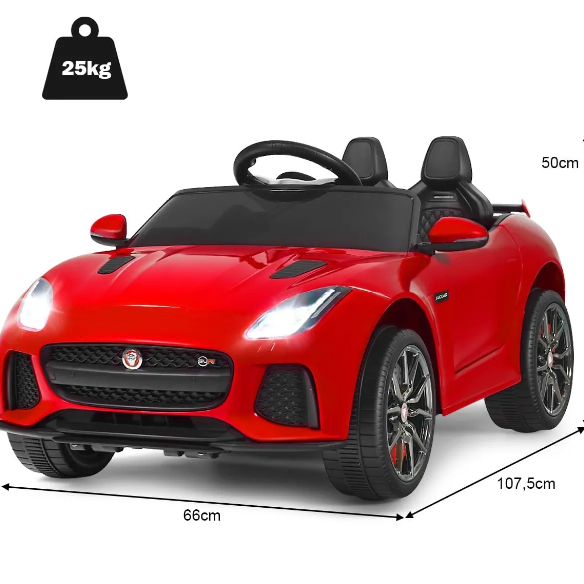 Elektro Kinderauto mit Geschichten & Musik & Hupe & Scheinwerfer & 2,4G Fernbedienung