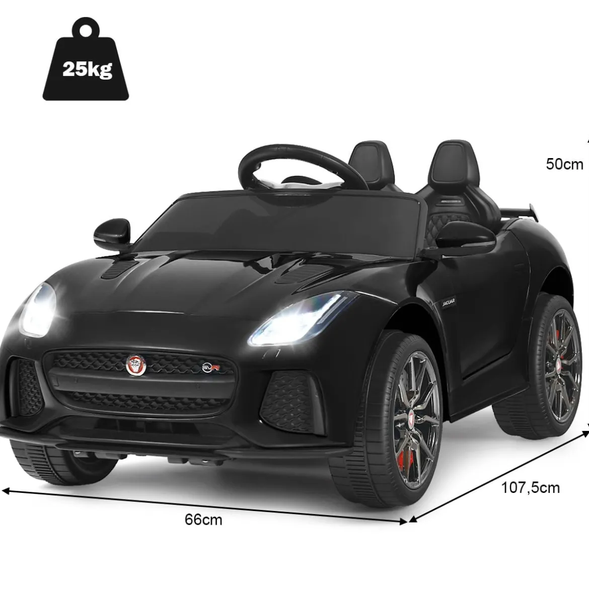 Elektro Kinderauto mit Geschichten & Musik & Hupe & Scheinwerfer & 2,4G Fernbedienung