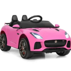 Elektro Kinderauto mit Geschichten & Musik & Hupe & Scheinwerfer & 2,4G Fernbedienung