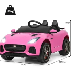 Elektro Kinderauto mit Geschichten & Musik & Hupe & Scheinwerfer & 2,4G Fernbedienung