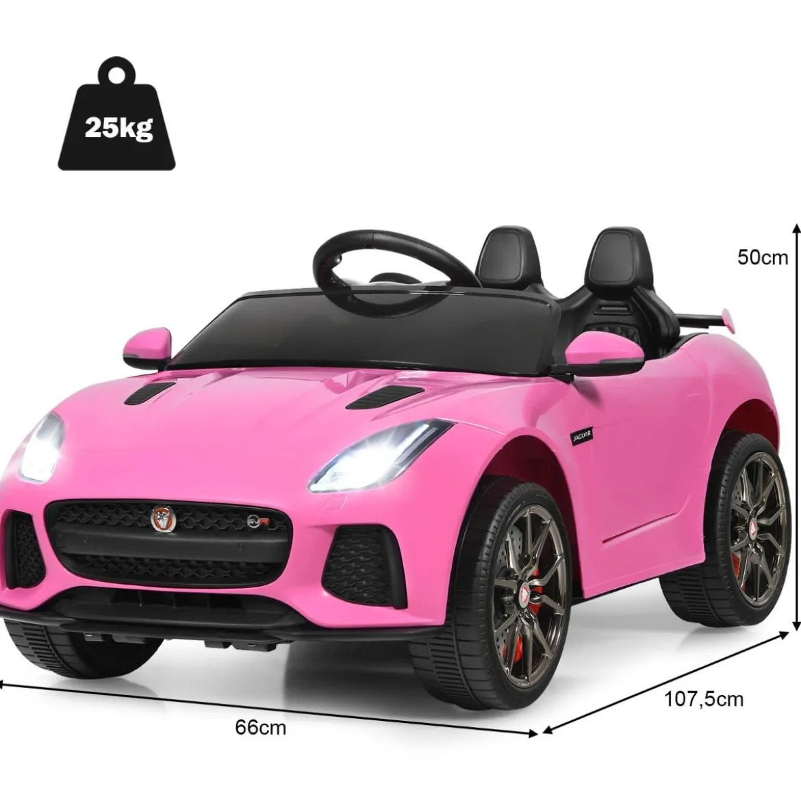 Elektro Kinderauto mit Geschichten & Musik & Hupe & Scheinwerfer & 2,4G Fernbedienung
