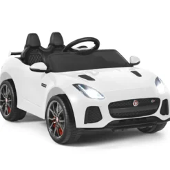 Elektro Kinderauto mit Geschichten & Musik & Hupe & Scheinwerfer & 2,4G Fernbedienung