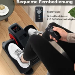 Ellipsentrainer Unter den Schreibtisch mit Anzeigemonitor & Fernbedienung Elektrischer Pedaltrainer