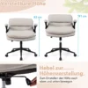 Ergonomischer Bürostuhl Höhenverstellbar Schreibtischstuhl Drehstuhl mit Wippfunktion Belastbar bis 150 kg