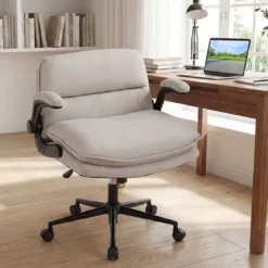 Ergonomischer Bürostuhl Höhenverstellbar Schreibtischstuhl Drehstuhl mit Wippfunktion Belastbar bis 150 kg