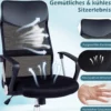Ergonomischer Bürostuhl mit Wippfunktion Höhenverstellbarer Schreibtischstuhl Gaming Stuhl