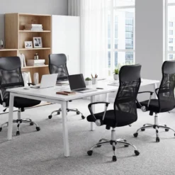 Ergonomischer Bürostuhl mit Wippfunktion Höhenverstellbarer Schreibtischstuhl Gaming Stuhl