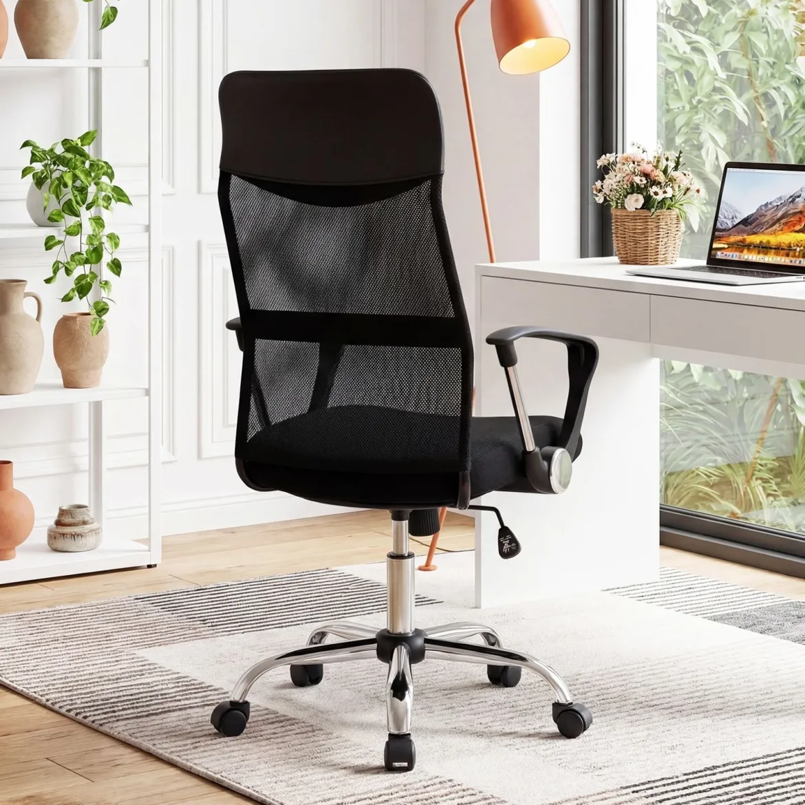 Ergonomischer Bürostuhl mit Wippfunktion Höhenverstellbarer Schreibtischstuhl Gaming Stuhl