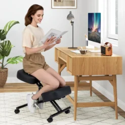 Ergonomischer Kniehocker mit Schrägem Sitz zur Schmerzlinderung Orthopädischer Bürostuhl