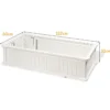 Erhöhter Outdoor Pflanzenkübel Gartenbeet Pflanzgefäß für Terrasse und Garten 122 x 60 x 30 cm Weiß