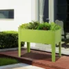 Erhöhter Pflanzkasten Metall-Hochbeet mit reichlich Pflanzfläche Pflanzkasten mit 2 Drainagelöchern 60 x 30 x 45cm
