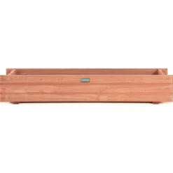 Erhöhtes Gartenbeet Pflanzkasten aus Tannenholz für Garten 91,5 x 18 x 16 cm Braun