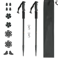 2er Pack ausfahrbare Wanderstöcke Trekkingstöcke Nordic Walking Stöcke Teleskop Trekkingstöcke verstellbar