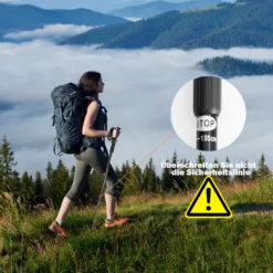 2er Pack ausfahrbare Wanderstöcke Trekkingstöcke Nordic Walking Stöcke Teleskop Trekkingstöcke verstellbar