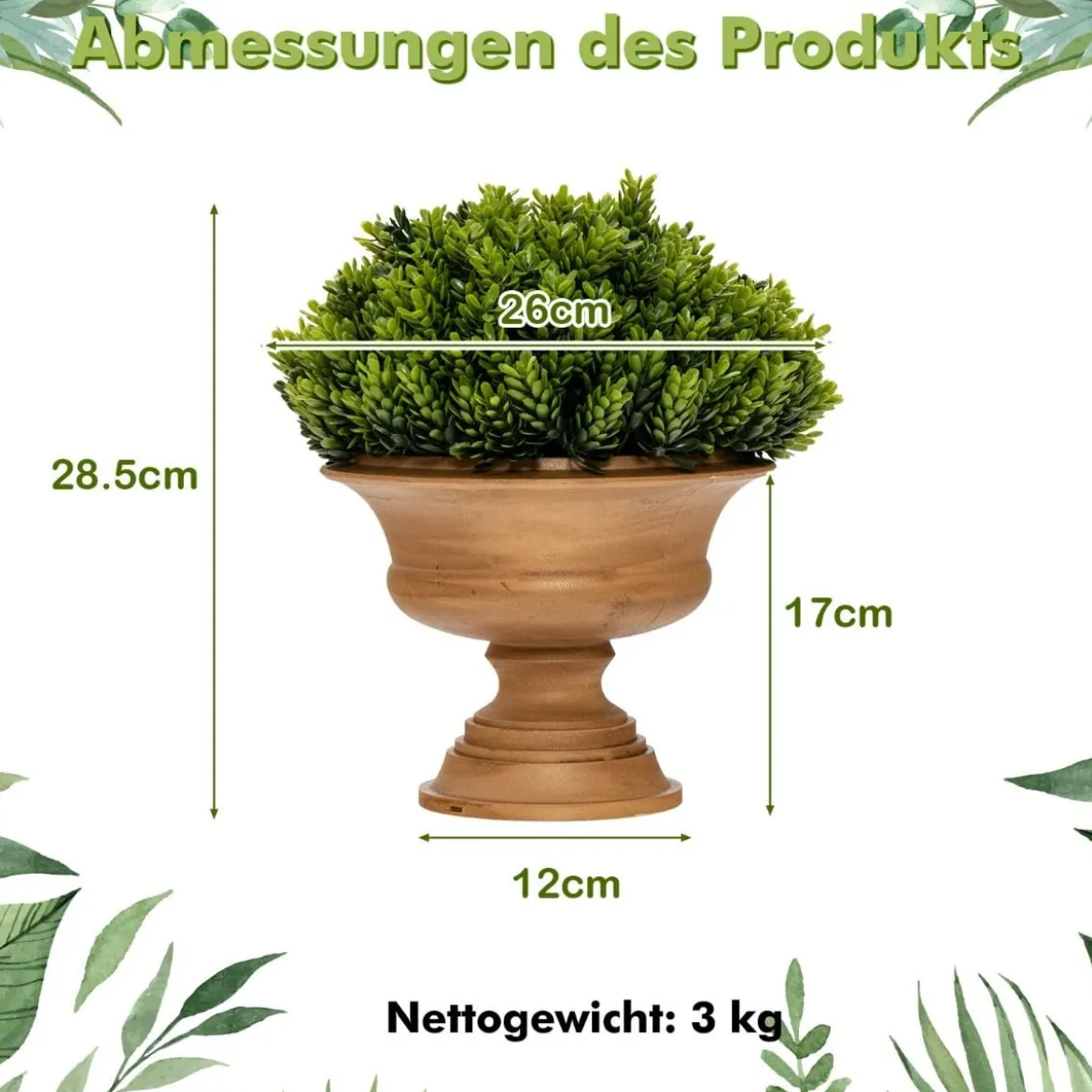 4er-Pack Künstliche Mini-Topfpflanzen für den Innenbereich mit Vintage-Blumentöpfen