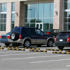 2er Set 183 cm Gummi Radstopper Parkplatzbegrenzung bis 4000 kg Parkbegrenzung Einparkhilfe