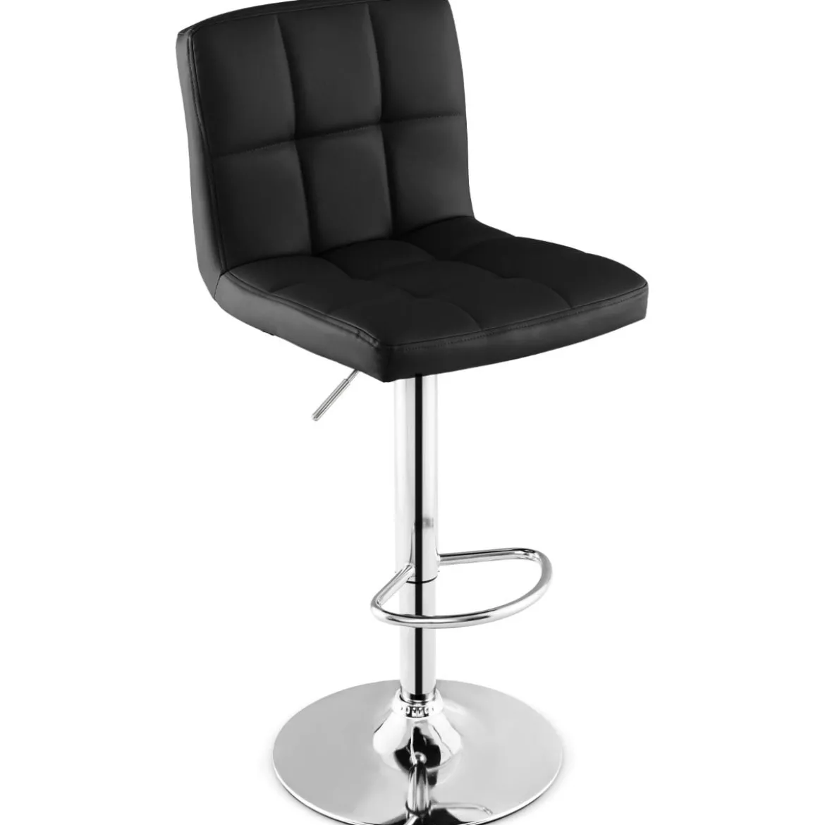 1/2er Set 360° Drehbarer Barhocker aus Kunstleder Höhenverstellbarer Barstuhl Sitzhocker
