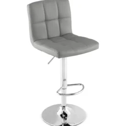 1/2er Set 360° Drehbarer Barhocker aus Kunstleder Höhenverstellbarer Barstuhl Sitzhocker