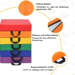 6er Set Kinder Quadratische Stuhlkissen Bodenkissen Sitzkissen