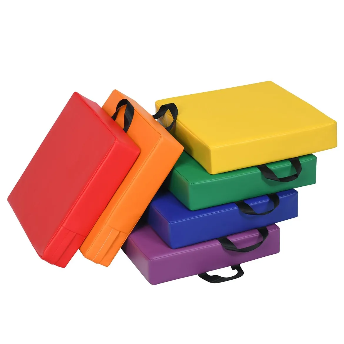 6er Set Kinder Quadratische Stuhlkissen Bodenkissen Sitzkissen