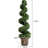 2er Set Kunstpflanze 120cm Künstlicher Spiralbaum Zimmerpflanze Im Blumentopf Dekopflanze