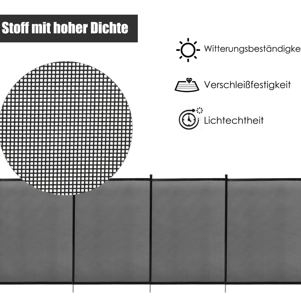 2er Set Poolzaun Kinderschutzzaun Schutzzaun Poolschutzaun Teichzaun 366 x 122 cm