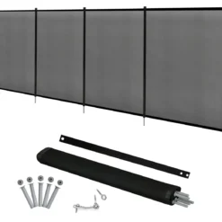 2er Set Poolzaun Kinderschutzzaun Schutzzaun Poolschutzaun Teichzaun 366 x 122 cm