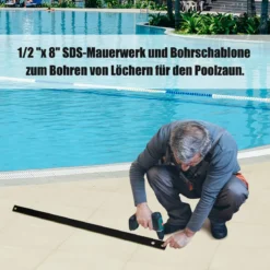 3er Set Poolzaun Kinderschutzzaun Schutzzaun Poolschutzaun Teichzaun 366 x 122 cm
