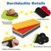 5er-Set Ruhematten für Kinder dicke Schaumstoff-Mittagsschlafmatten für den Boden Bunt