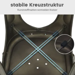 4er Set Stapelbare Esszimmerstühle aus Metall Vintage Bistrostuhl mit Rückenlehne Rotguss