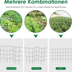 4er Set Tomaten Rankhilfe Metall Rankgitter Tomatenturm Gurkenturm Tomatenkäfig 100 cm
