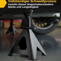 2er Set 6 Tonnen Tragkraft Wagenheber Ständer mit verstellbarer Höhe von 36 - 58,5 cm