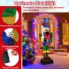 2er Set Weihnachten Nussknacker Figur Beleuchtete Weihnachtsdeko XXL 184 cm