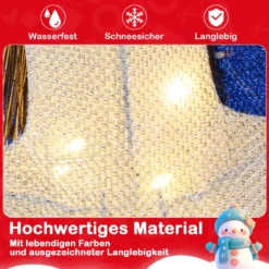 2er Set Weihnachten Nussknacker Figur Beleuchtete Weihnachtsdeko XXL 184 cm