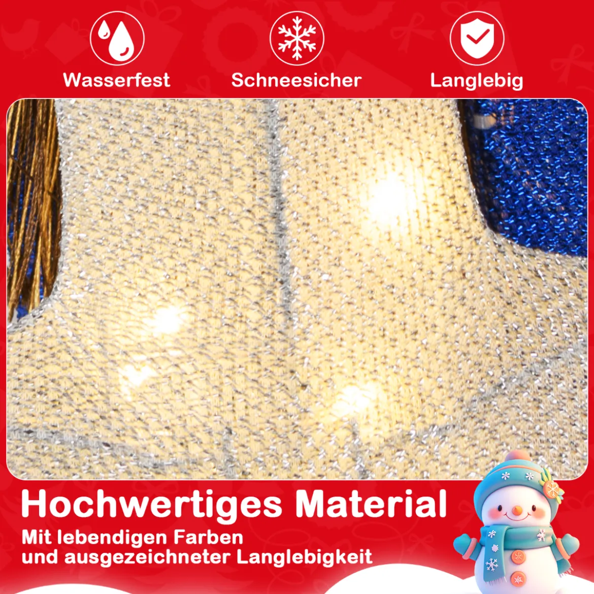 2er Set Weihnachten Nussknacker Figur Beleuchtete Weihnachtsdeko XXL 184 cm