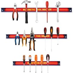 3er Wand Magnetleiste Set Magnet Werkzeughalter Magnetleisten mit Montagematerial