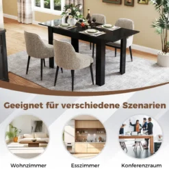 Erweiterbarer Esstisch für 4-6 Personen bis 110 kg Küchentisch Esszimmertisch Landhaustisch