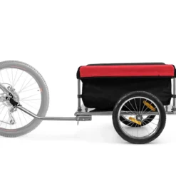 Fahrradanhänger Gepäckanhänger klappbar Lastenanhänger 40 cm Räder bis 40 kg Tragkraft